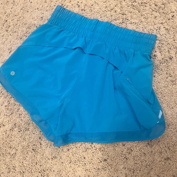Athleta Blue Athletic Shorts Moisture-Wicking Performance - Picture 2 of 3
